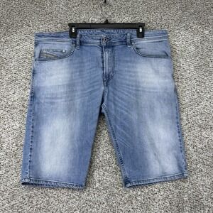 DIESEL Industry Jean Shorts Mens Size 38 Blue Denim 5 Pocket Design Cotton Blend